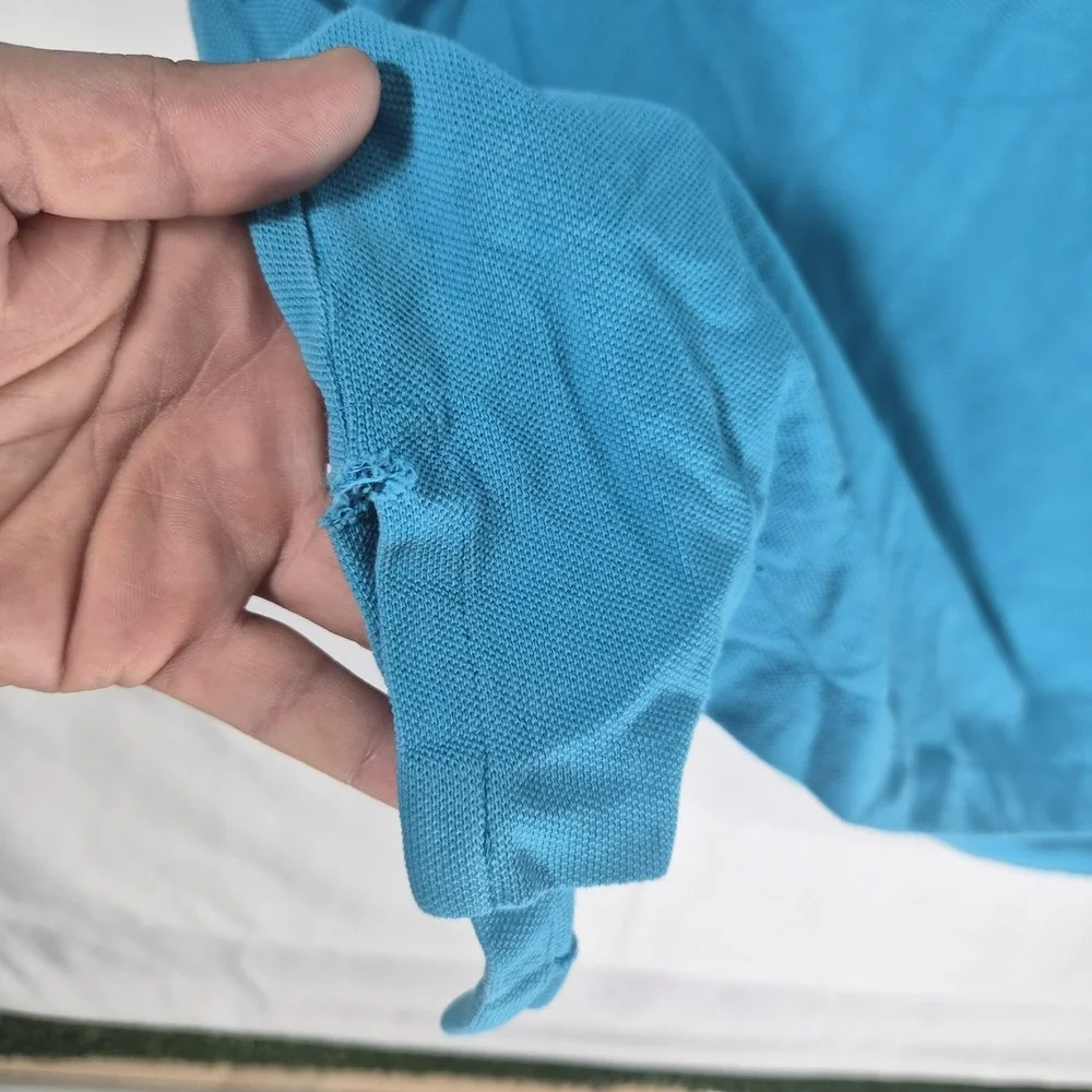 Vtg Polo Ralph Lauren Men's 3XLT Turquoise Blue Pink Pony Cotton